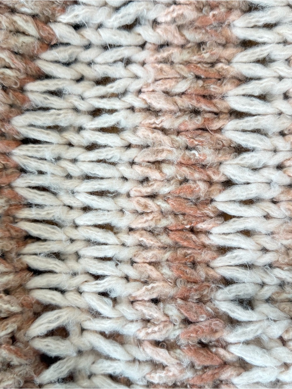 Free People Striped Open-Front Knit Cardigan in Blush Pink, Tan and Cream Size M - Picture 14 of 16